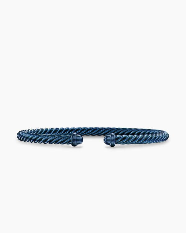 david van hagen Classic Cable Bracelet Navy Aluminum 4mm