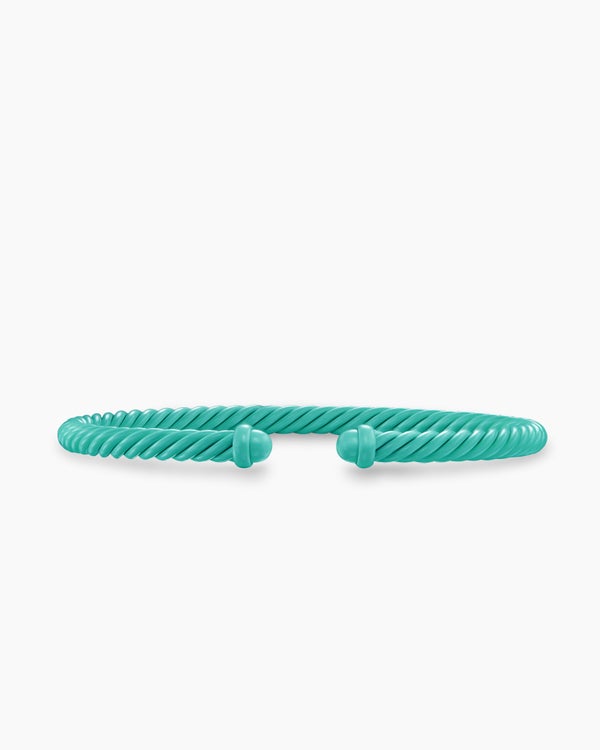david van hagen Classic Cable Bracelet Turquoise Aluminum 4mm