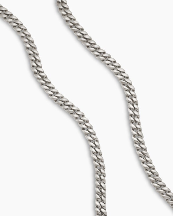 David Van Hagen Curb Chain Necklace Sterling Silver 6mm