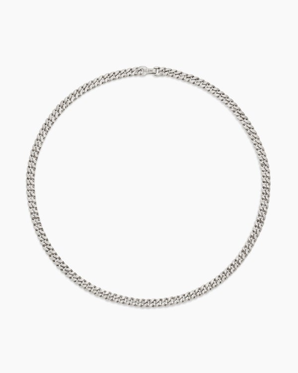 David Van Hagen Curb Chain Necklace Sterling Silver 6mm