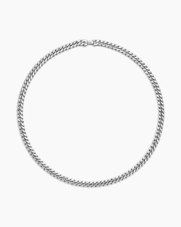 David Van Hagen Curb Chain Necklace Sterling Silver 8mm