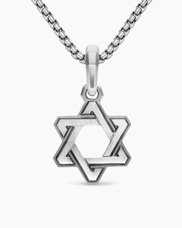 david van hagen Deco Star of David Pendant Sterling Silver 19.5mm
