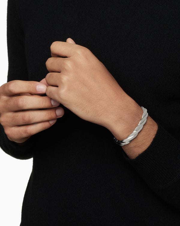 David Van Hagen DY Helios™ Cuff Bracelet Sterling Silver 9mm