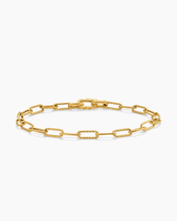 david van hagen DY Madison ® Chain Bracelet 18K Yellow Gold 4mm david van hagen DY Madison ® Chain Bracelet 18K Yellow Gold 4mm