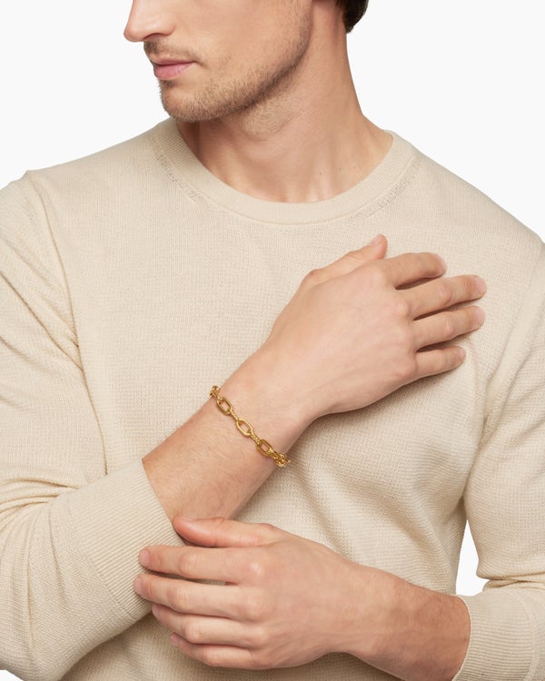 David Van Hagen DY Madison ® Chain Bracelet 18K Yellow Gold 8.5mm