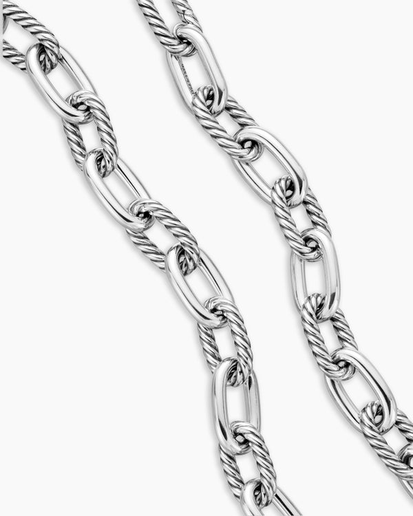 David Van Hagen DY Madison ® Chain Necklace Sterling Silver With 18K Yellow Gold 13.5mm