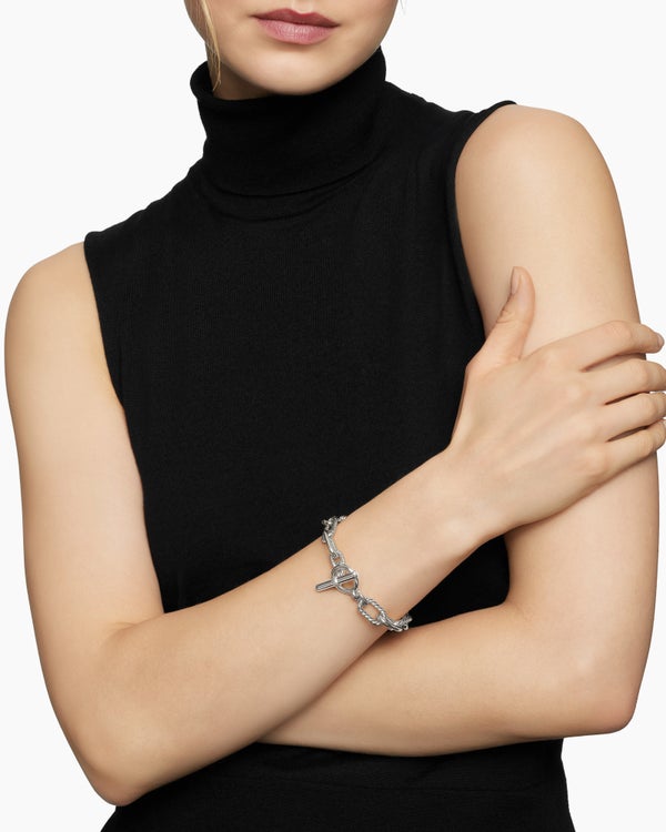 David Van Hagen DY Madison ® Toggle Chain Bracelet Sterling Silver 11mm