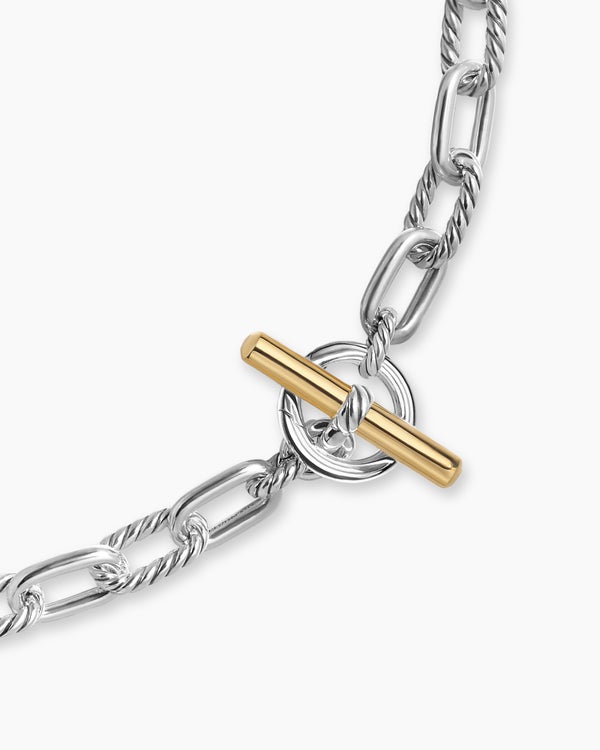 David Van Hagen DY Madison ® Toggle Chain Necklace Sterling Silver With 18K Yellow Gold 8.5mm