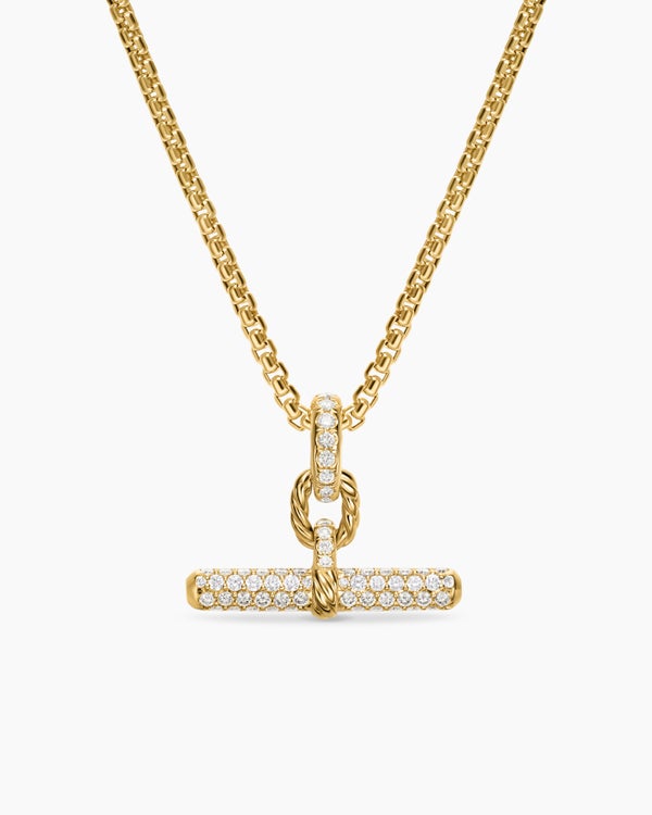 david van hagen DY Madison ® Toggle Pendant 18K Yellow Gold with Diamonds 20.2mm
