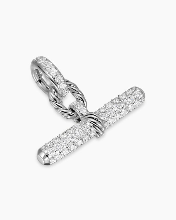 David Van Hagen DY Madison ® Toggle Pendant Sterling Silver With Diamonds 20.2mm