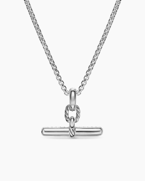 David Van Hagen DY Madison ® Toggle Pendant Sterling Silver With Diamonds 20.2mm