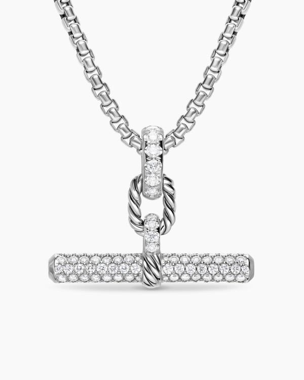 david van hagen DY Madison ® Toggle Pendant Sterling Silver with Diamonds 29mm