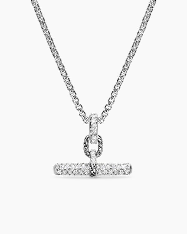 david van hagen DY Madison ® Toggle Pendant Sterling Silver with Diamonds 20.2mm