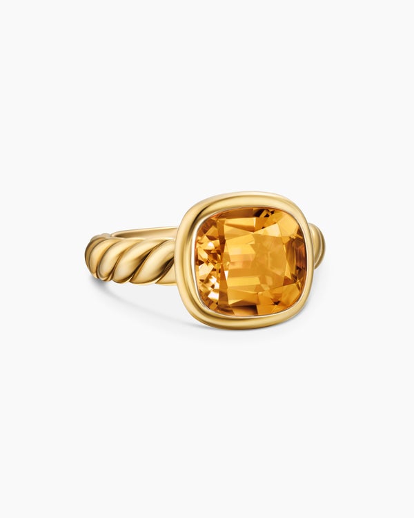 david van hagen DY Mercer ® Color Stone Ring 18K Yellow Gold with Citrine 10mm