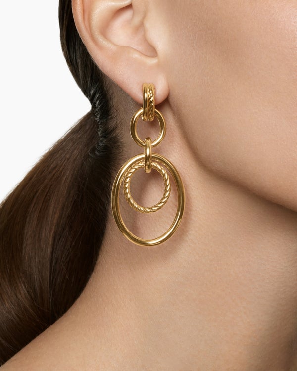 David Van Hagen DY Mercer ® Mobile Drop Earrings 18K Yellow Gold 65.7mm