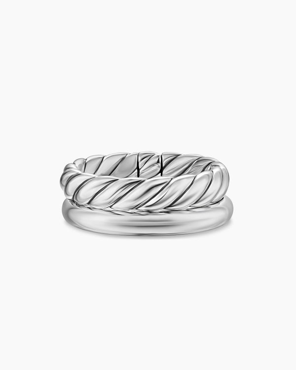 david van hagen DY Mercer ® Two Row Ring Sterling Silver 8mm david van hagen DY Mercer ® Two Row Ring Sterling Silver 8mm