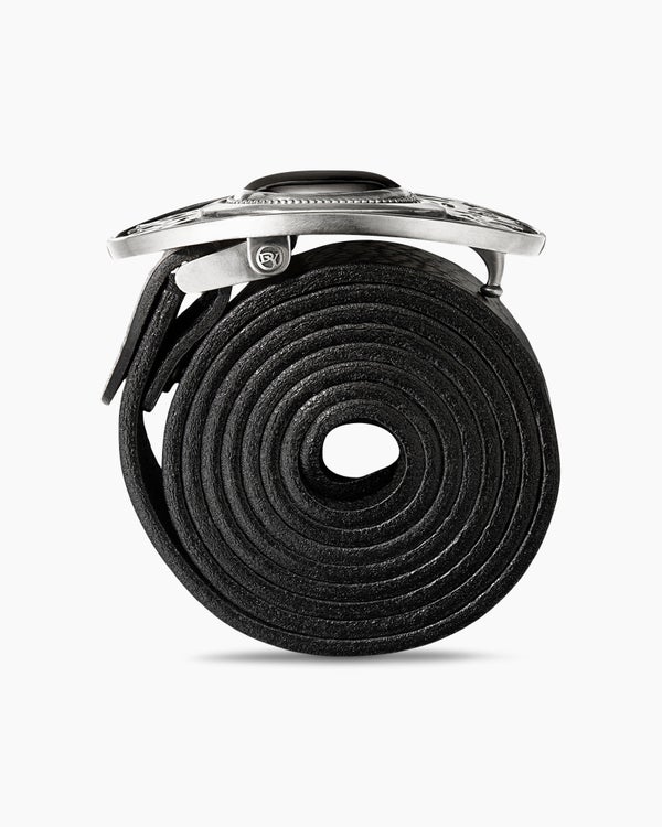 David Van Hagen Exotic Stone Angel Wing Belt Buckle Sterling Silver With Black Onyx