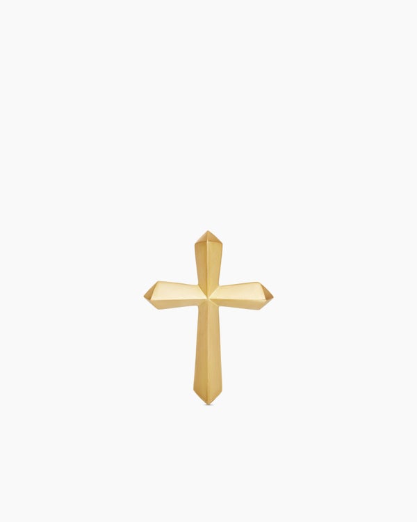 david van hagen Faceted Cross Stud Earring 18K Yellow Gold 18.7mm david van hagen Faceted Cross Stud Earring 18K Yellow Gold 18.7mm