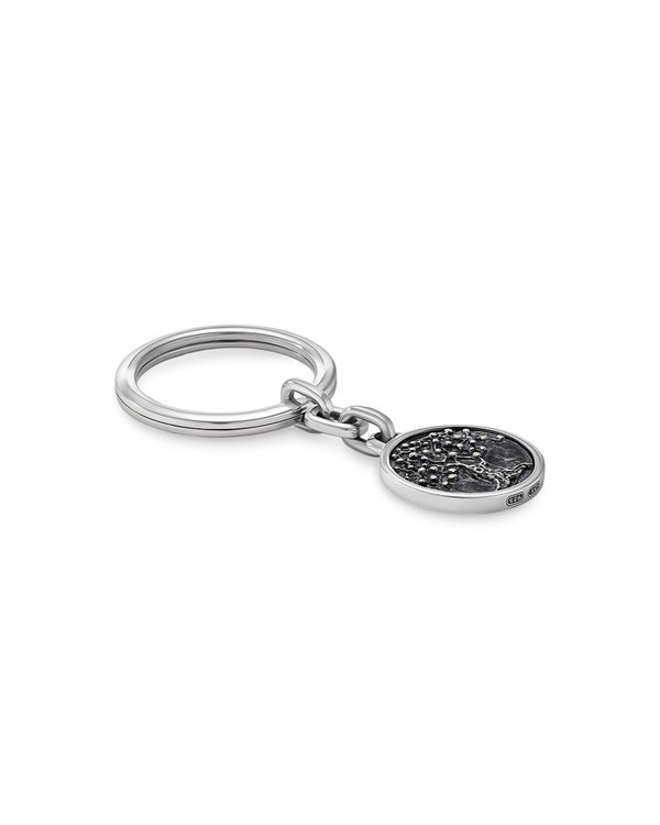 David Van Hagen Life And Death Duality Keychain Sterling Silver 42.8mm