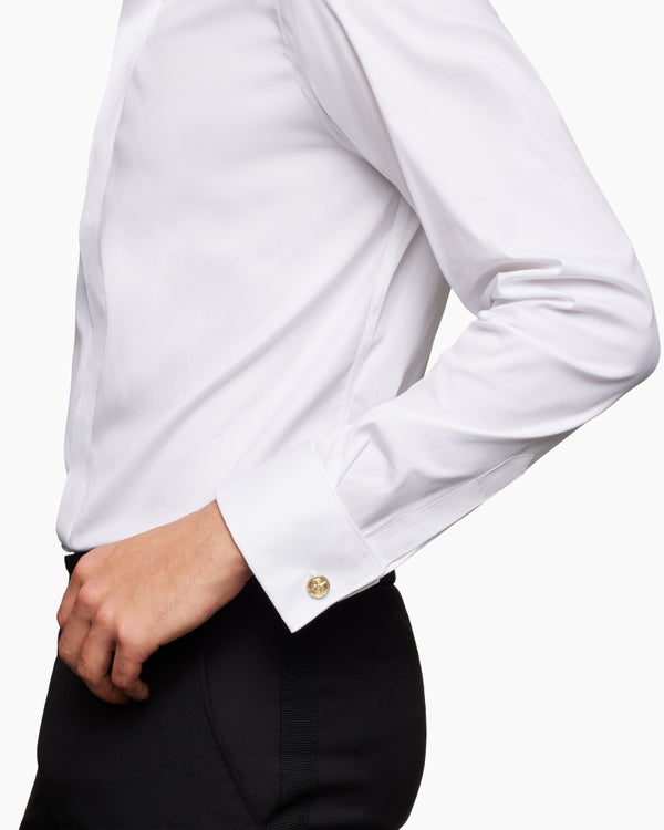 David Van Hagen Maritime ® Compass Cufflinks Sterling Silver With 18K Yellow Gold And Center Diamond 16mm