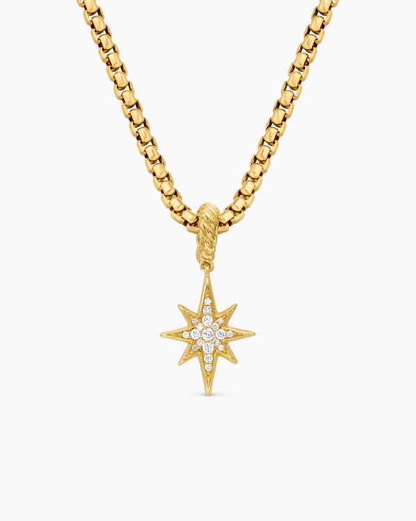 david van hagen North Star Amulet 18K Yellow Gold with Diamonds 15mm david van hagen North Star Amulet 18K Yellow Gold with Diamonds 15mm