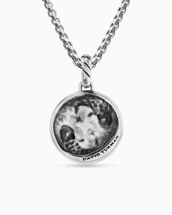 David Van Hagen Pisces Amulet Sterling Silver With 18K Yellow Gold And Diamonds 19mm