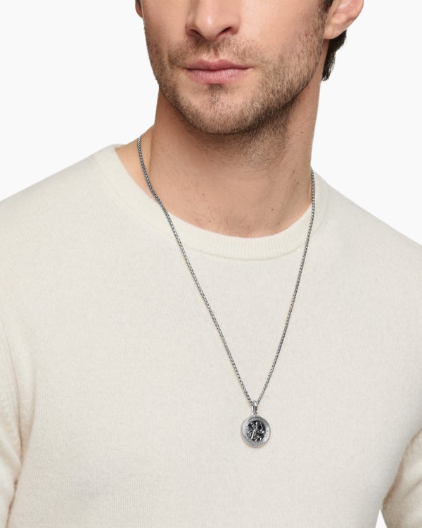 David Van Hagen St. Christopher Amulet Sterling Silver 26.5mm