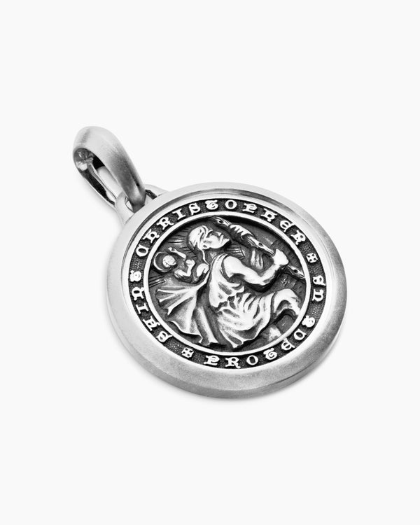 David Van Hagen St. Christopher Amulet Sterling Silver 26.5mm