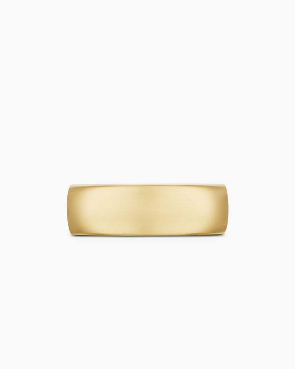 David Van Hagen Streamline ® Band Ring 18K Yellow Gold 8mm