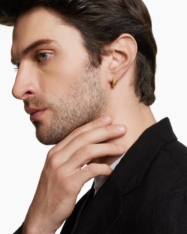 David Van Hagen Streamline ® Hoop Earring 18K Yellow Gold 14mm