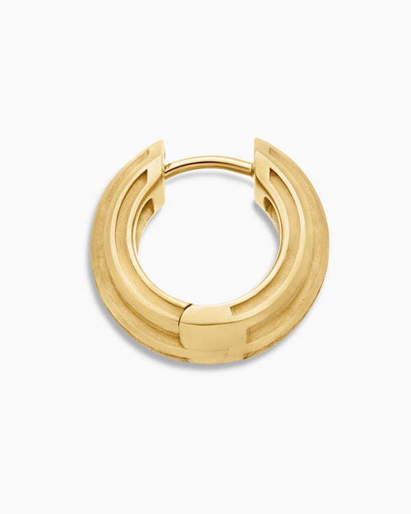 David Van Hagen Streamline ® Hoop Earring 18K Yellow Gold 14mm