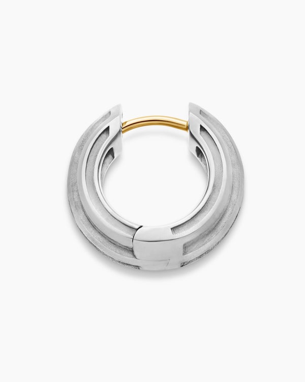 David Van Hagen Streamline ® Hoop Earring Sterling Silver 14mm