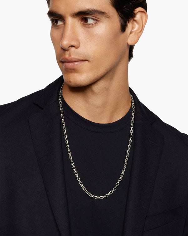 David Van Hagen Streamline ® Link Necklace Sterling Silver 5.5mm