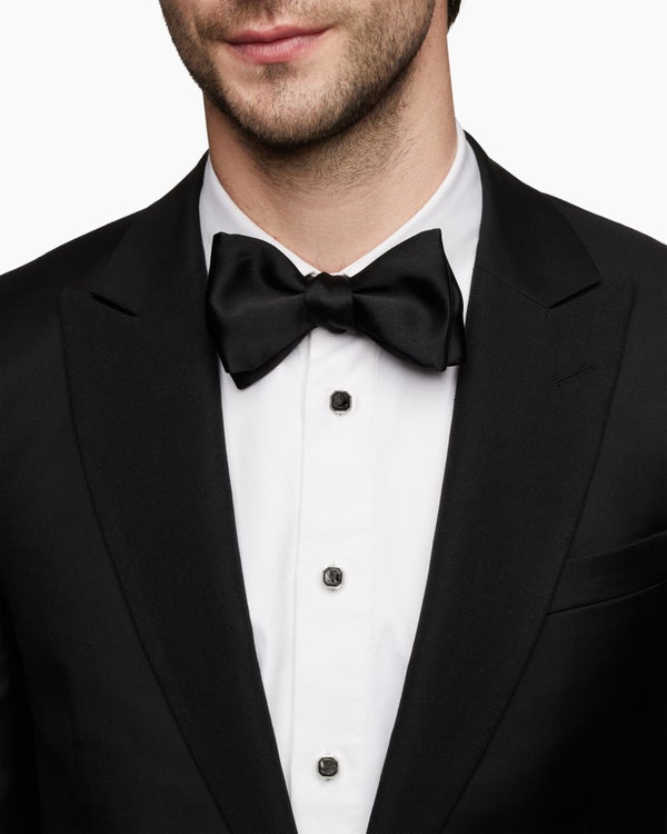 David Van Hagen Streamline ® Tuxedo Studs Sterling Silver With Forged Carbon 10.8mm