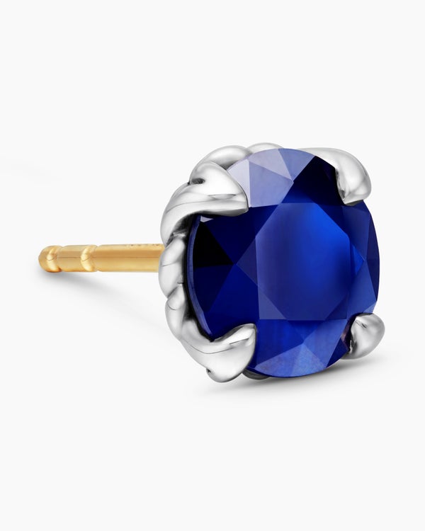 david van hagen Stud Earring Sterling Silver with Sapphire 7mm