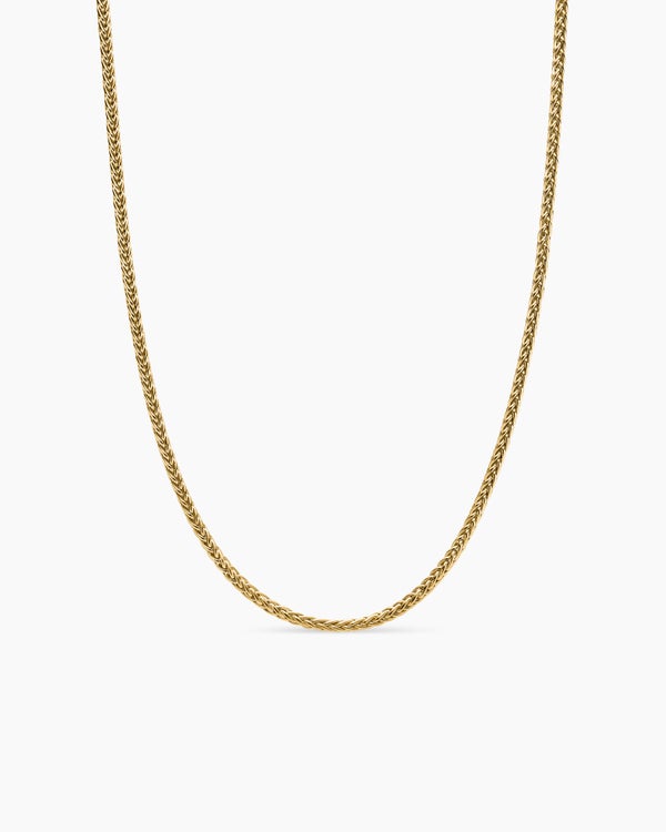 david van hagen Wheat Chain Necklace 18K Yellow Gold 2.5mm david van hagen Wheat Chain Necklace 18K Yellow Gold 2.5mm