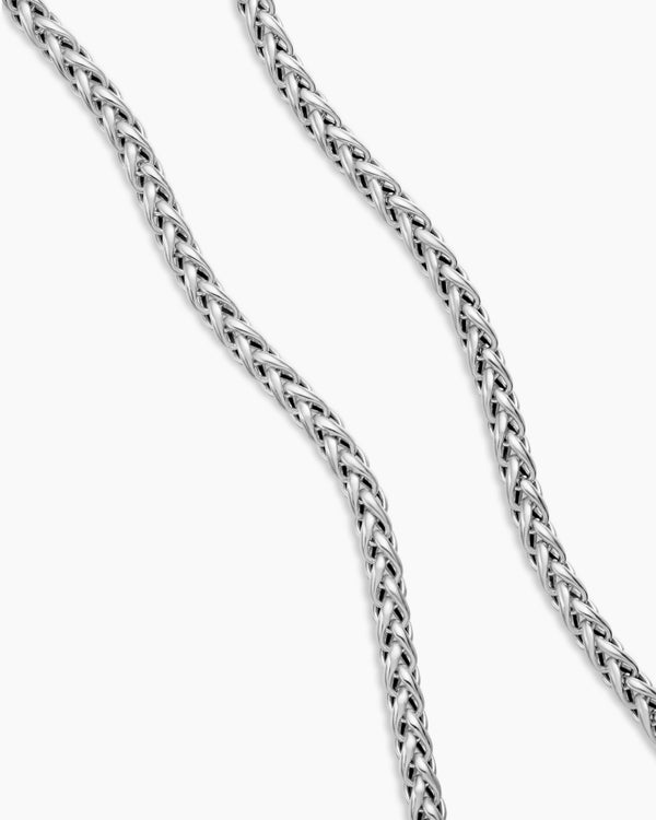 David Van Hagen Wheat Chain Necklace Sterling Silver 4mm