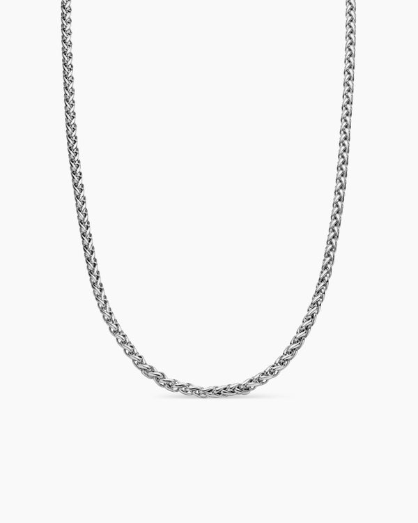 david van hagen Wheat Chain Necklace Sterling Silver 4mm david van hagen Wheat Chain Necklace Sterling Silver 4mm