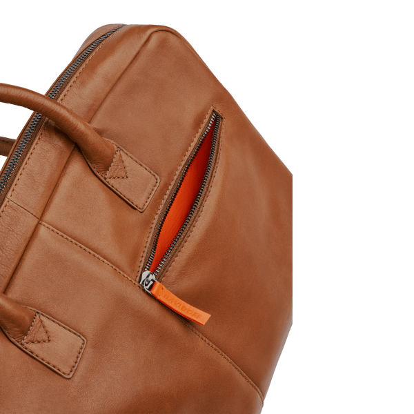Davidoff ESSENTIALS Briefcase 1zip 1 Zip - Cognac