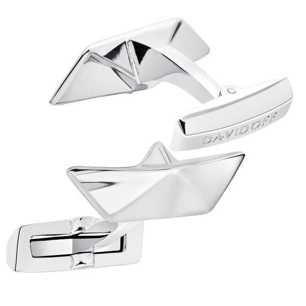 davidoff ESSENTIALS Cufflinks Fancy - Rhodium