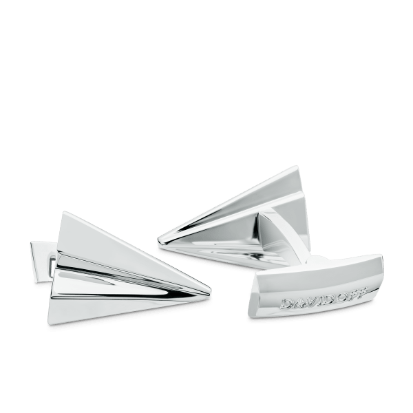 davidoff ESSENTIALS Cufflinks Fancy - Rhodium