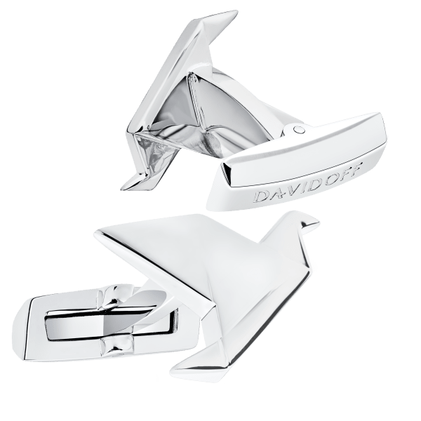 davidoff ESSENTIALS Cufflinks Fancy - Rhodium