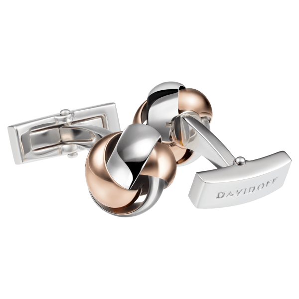 davidoff ESSENTIALS Cufflinks Rose Gold/Rhodium