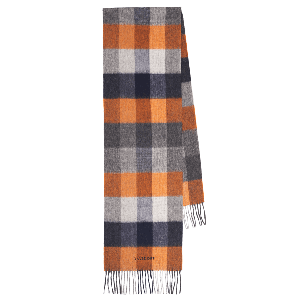 davidoff ESSENTIALS Scarf Blue - Orange