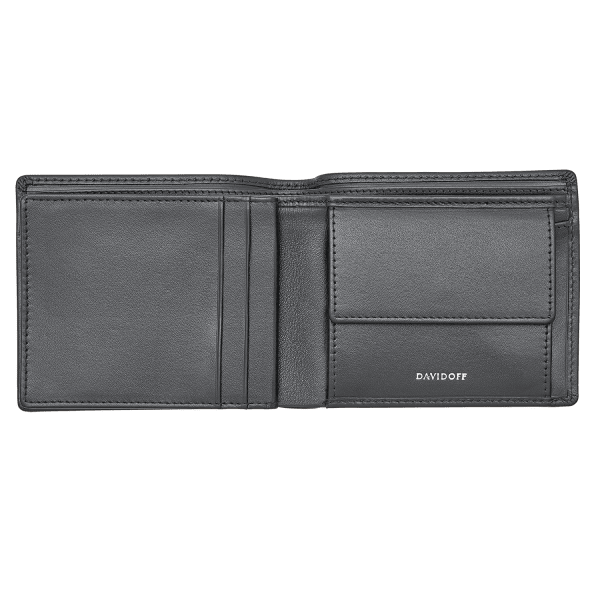 Davidoff ESSENTIALS Wallet 6CC + 2WN + 2P - Black