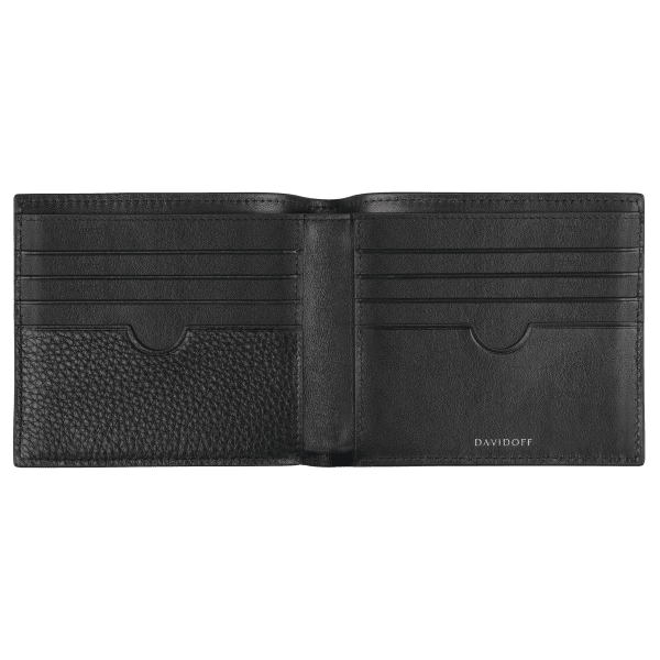 davidoff ESSENTIALS Wallet 8CC + 2 Pockets - Black