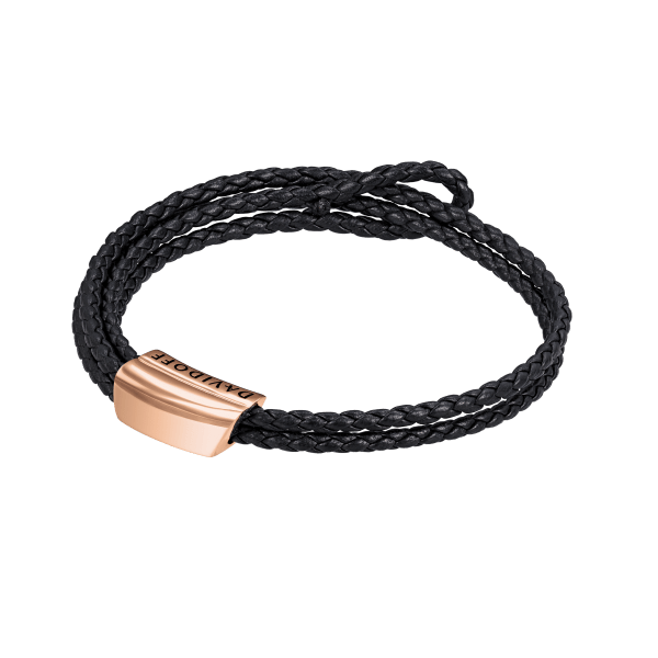 davidoff HOME RUN Bracelets Rose Gold / Black