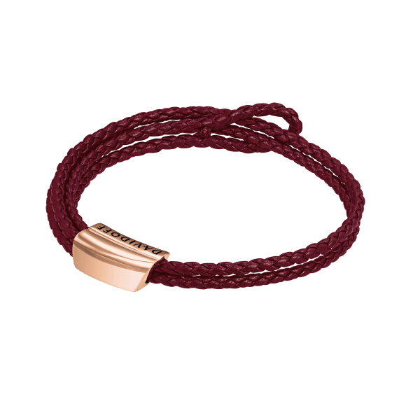 davidoff HOME RUN Bracelets Rose Gold / Red