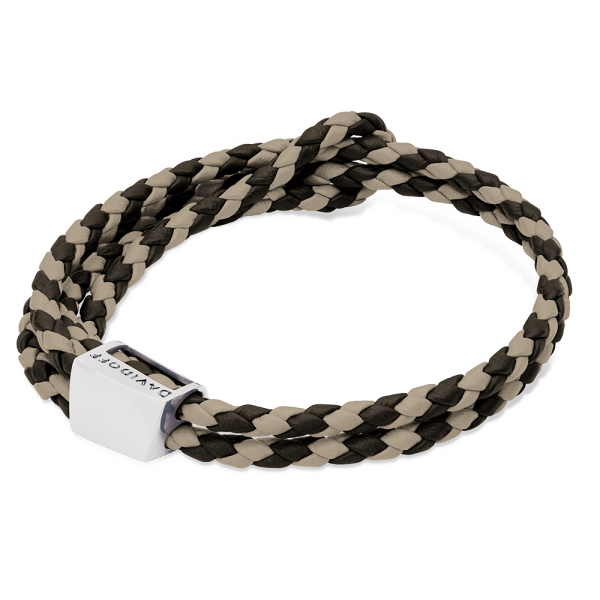 davidoff HOME RUN Bracelets Silver - Black / Beige