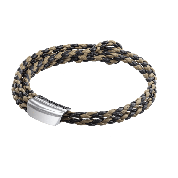 davidoff HOME RUN Bracelets Silver / Black - Brown
